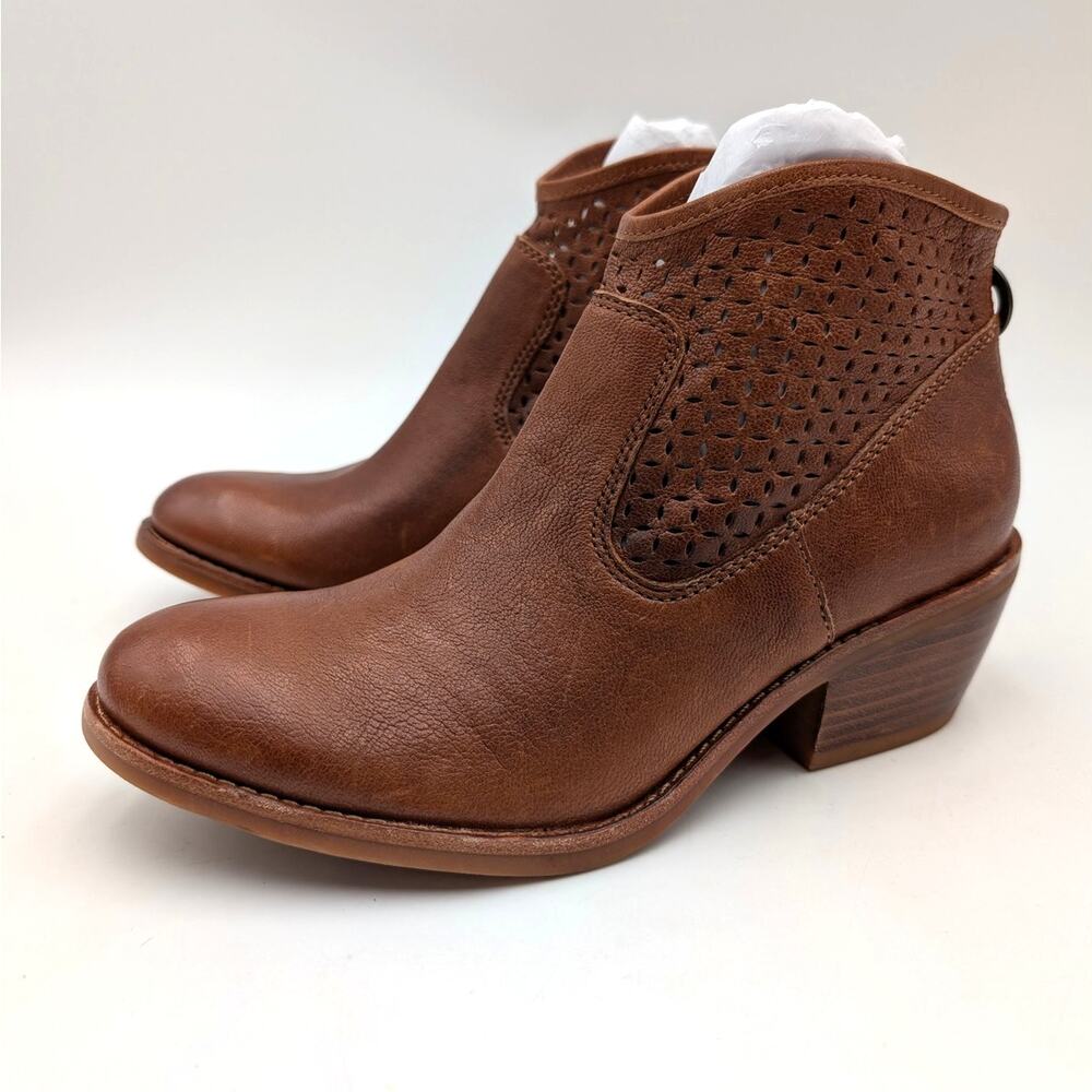 Sofft Aisley Leather Western Booties Women's Russet Brown Size US6M EU36.5